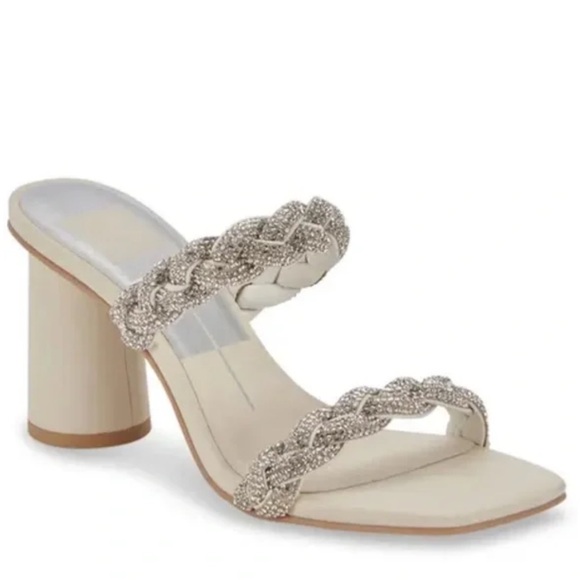 Dolce Vita Nairi Rhinestone Crystal Sandals Size 7.5 NIB - Picture 2 of 4